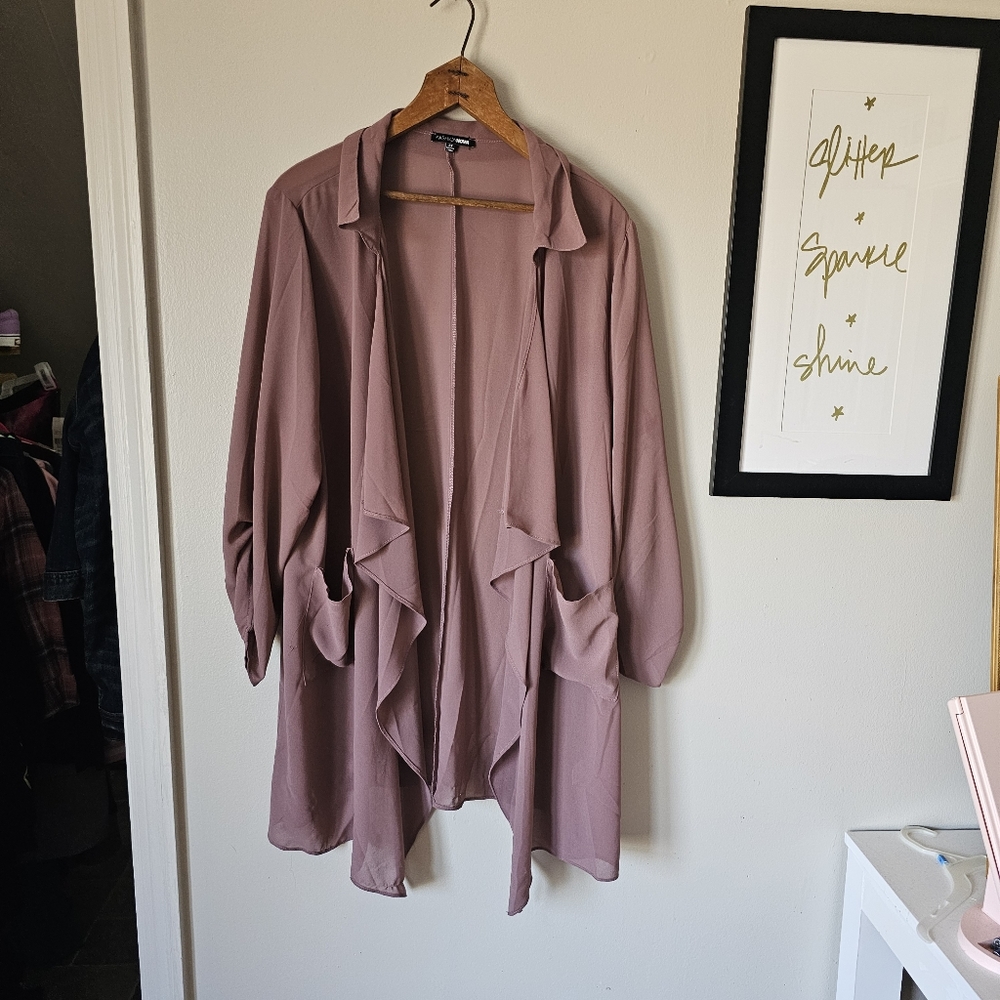 Fashion nova 2X sheer blazer